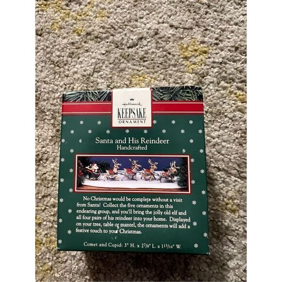 Hallmark Keepsake Comet & Cupid Reindeer Ornament 3rd Of 5 Ornament - Picture 3 of 7